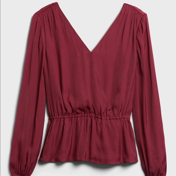 Banana Republic | Green Peplum Top NWT - Picture 4 of 8